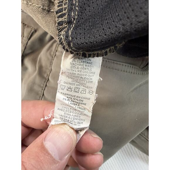 prAna Stretch Nylon Pants Mens 32x30 Brown Outdoor Hiking Casual - Picture 8 of 9